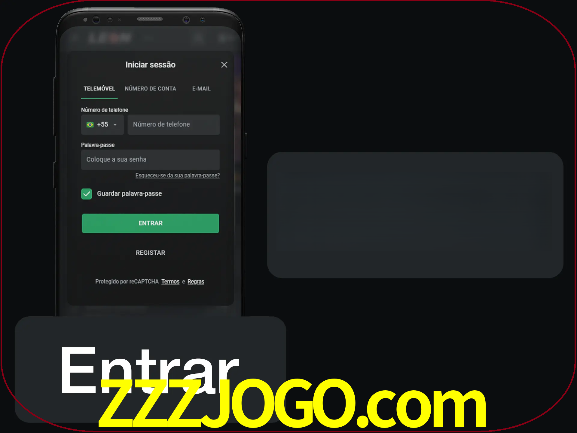 Faça o login para começar a apostar e jogar no cassino.