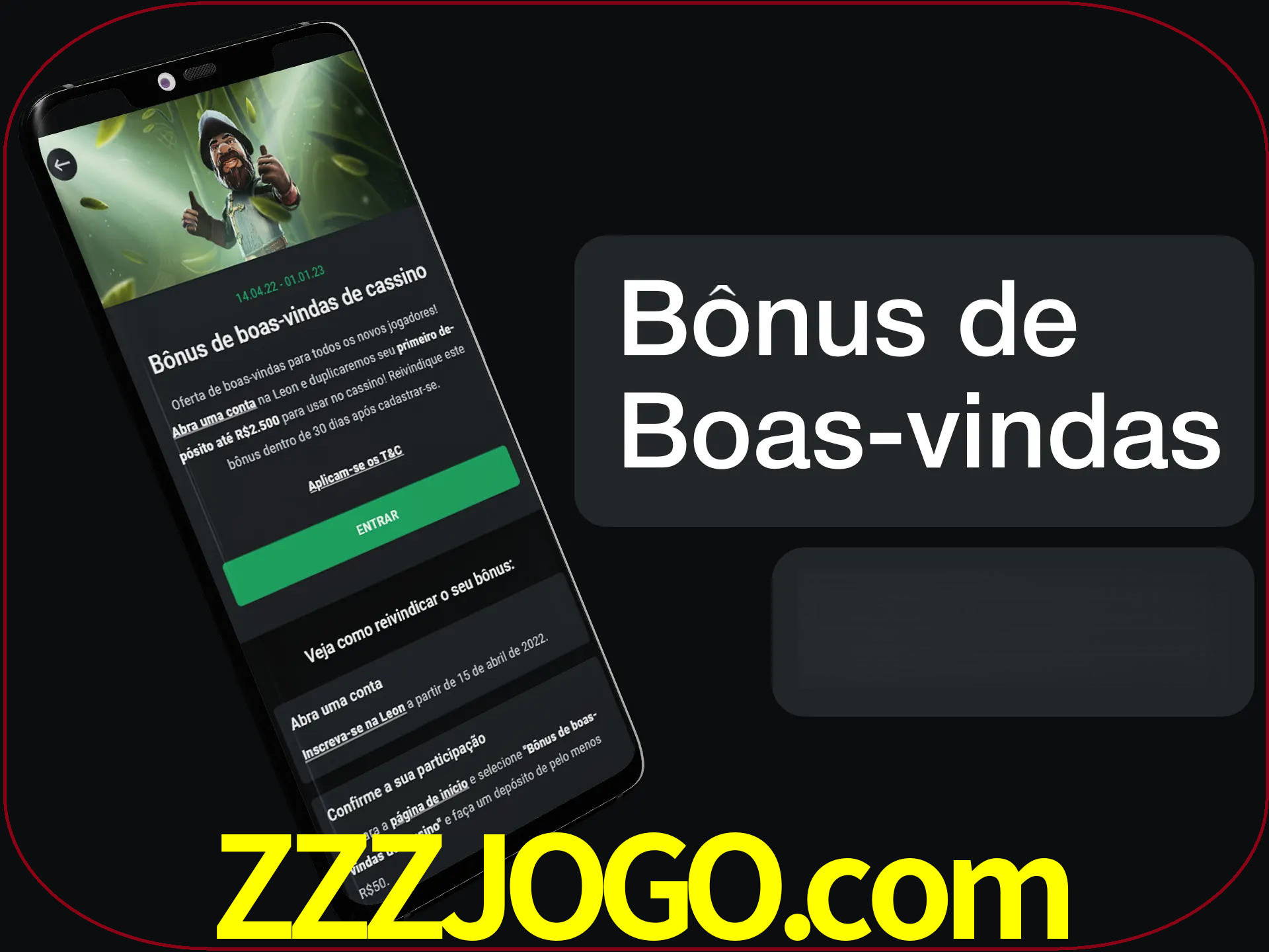 Não se esqueça de usar o bônus de boas-vindas.